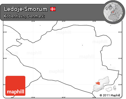 Blank Simple Map of Ledoje-Smorum, no labels