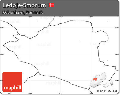 Blank Simple Map of Ledoje-Smorum, no labels