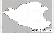 Gray Simple Map of Ledoje-Smorum, cropped outside