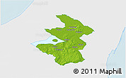 Physical 3D Map of Aalborg, single color outside