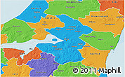 Political 3D Map of Aalborg