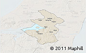 Shaded Relief 3D Map of Aalborg, lighten