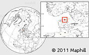 Blank Location Map of Aalborg