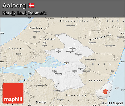 Classic Style Map of Aalborg