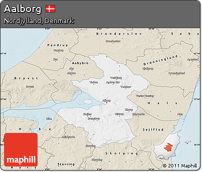 Classic Style Map of Aalborg