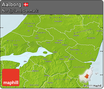 Physical Map of Aalborg