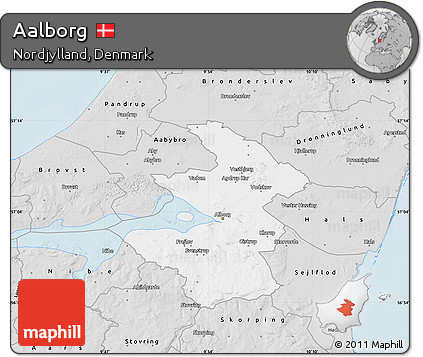 Silver Style Map of Aalborg