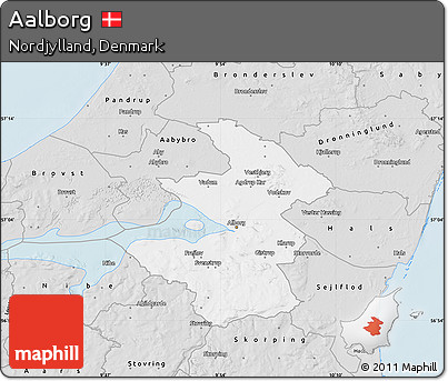 Silver Style Map of Aalborg