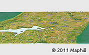 Satellite Panoramic Map of Aalborg