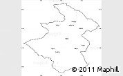 Blank Simple Map of Aalborg, cropped outside
