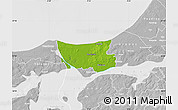 Physical Map of Fjerritslev, lighten, desaturated