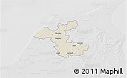 Shaded Relief 3D Map of Hjorring, lighten, desaturated