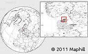 Blank Location Map of Hjorring, highlighted country, highlighted parent region