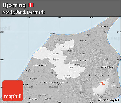 Gray Map of Hjorring