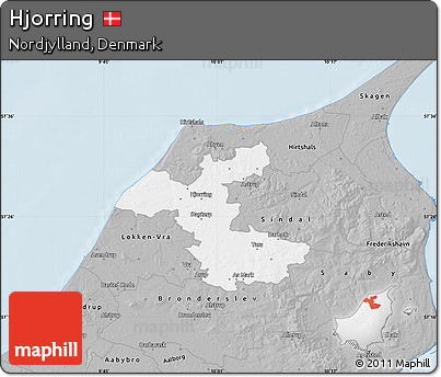 Gray Map of Hjorring
