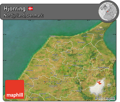 Satellite Map of Hjorring