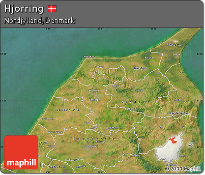 Satellite Map of Hjorring