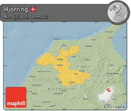 Savanna Style Map of Hjorring