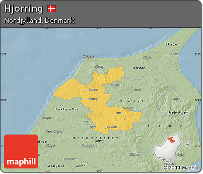 Savanna Style Map of Hjorring
