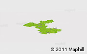 Physical Panoramic Map of Hjorring, cropped outside