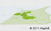 Physical Panoramic Map of Hjorring, lighten