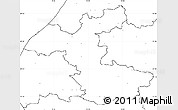 Blank Simple Map of Hjorring, no labels