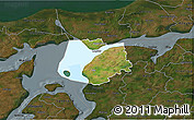 Satellite 3D Map of Logstor, darken