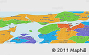 Political Panoramic Map of Logstor