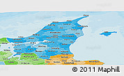 Political Shades Panoramic Map of Nordjylland