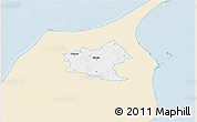 Classic Style 3D Map of Sindal, single color outside