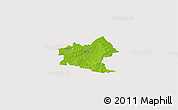 Physical 3D Map of Sindal, cropped outside