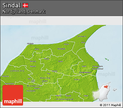 Physical 3D Map of Sindal