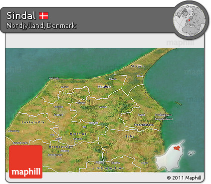 Satellite 3D Map of Sindal