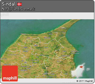 Satellite 3D Map of Sindal