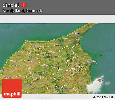 Satellite 3D Map of Sindal