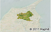 Satellite 3D Map of Sindal, lighten