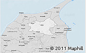 Silver Style 3D Map of Sindal