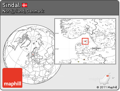 Blank Location Map of Sindal