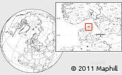 Blank Location Map of Sindal, highlighted parent region