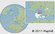 Savanna Style Location Map of Sindal, highlighted country, highlighted parent region, hill shading