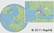 Savanna Style Location Map of Sindal, highlighted parent region