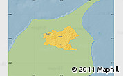 Savanna Style Map of Sindal, single color outside