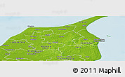 Physical Panoramic Map of Sindal
