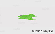 Political Panoramic Map of Sindal, cropped outside
