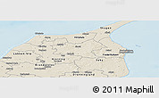 Shaded Relief Panoramic Map of Sindal