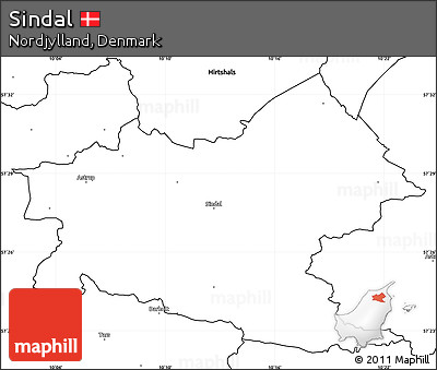 Blank Simple Map of Sindal