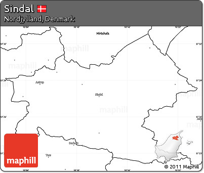 Blank Simple Map of Sindal