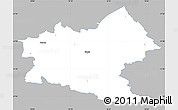 Gray Simple Map of Sindal, single color outside