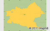 Savanna Style Simple Map of Sindal, single color outside