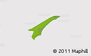Physical 3D Map of Skagen, cropped outside